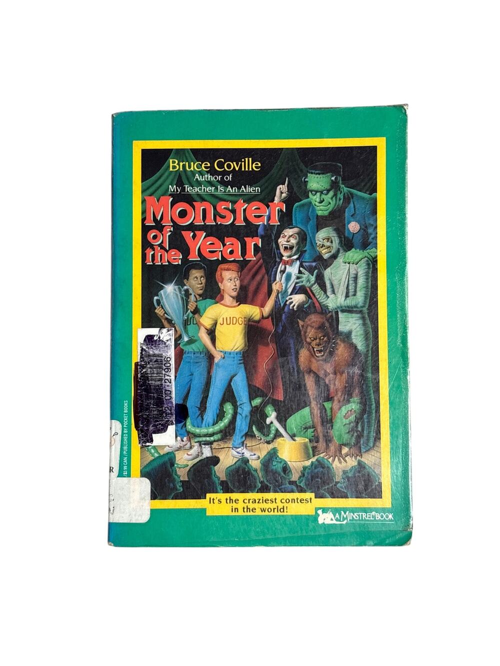 Monster of the Year Bruce Coville 1989 Minstrel Pocket Books library copy